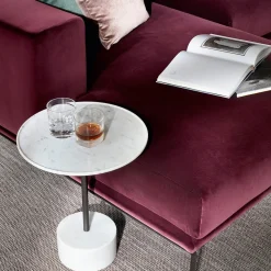 Tavolino 9 in Marmo Bianco di Piero Lissoni