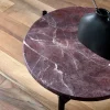 Tavolino in marmo diaspro rosso Blade
