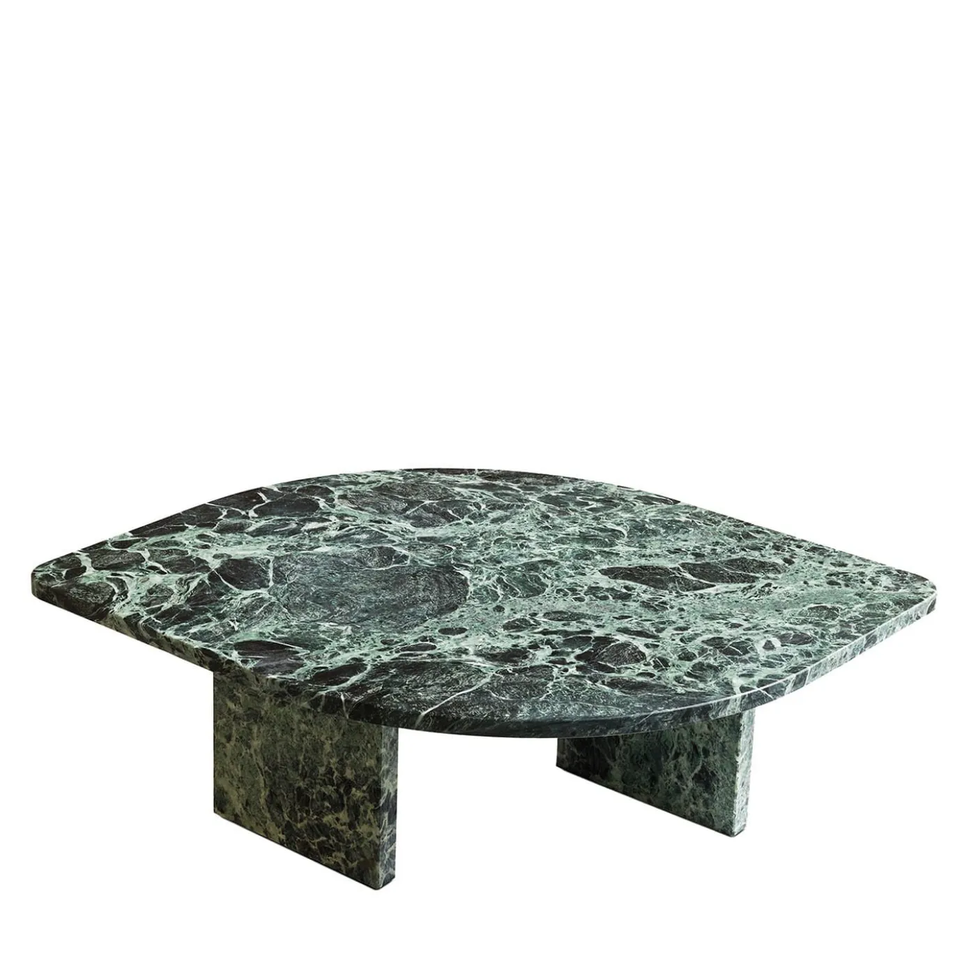 Tavolino in marmo Petal Verde Alpi