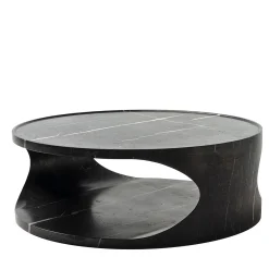 Tavolino in marmo Roll Saint Laurent di Federico Carandini