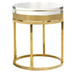 Tavolino in oro Ice