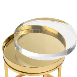 Tavolino in oro Ice