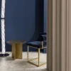 Tavolino in ottone dorato Across