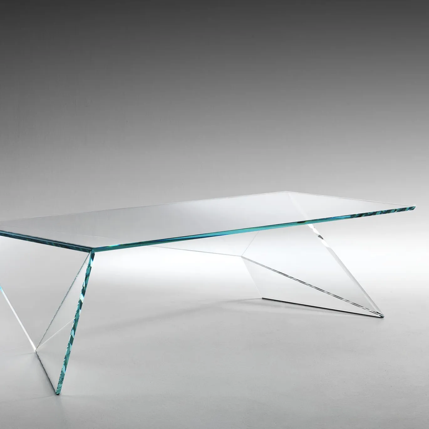Tavolino in vetro Origami