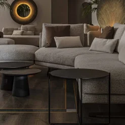 Tavolino Isola 500 in resina bronzo spatolata