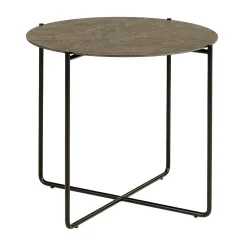 Tavolino Isola 500 in resina bronzo spatolata