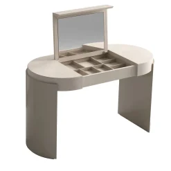 Tavolino Jules in pelle beige