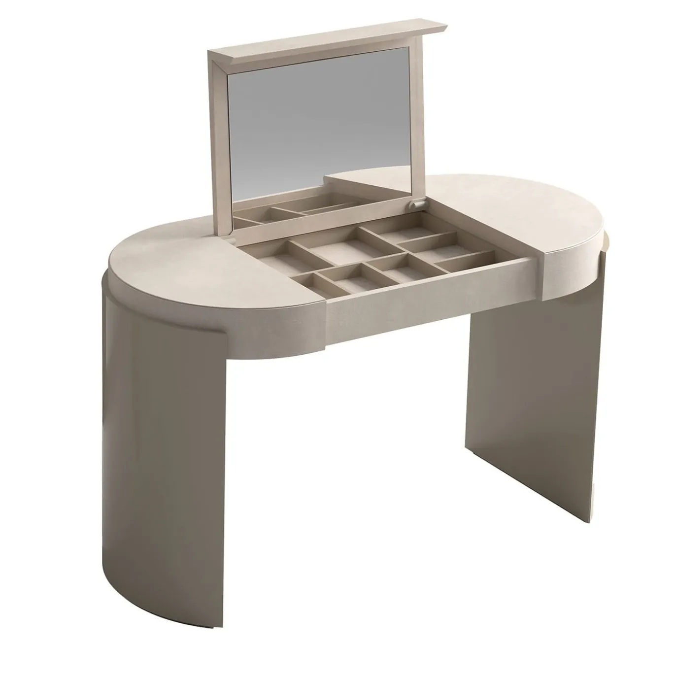 Tavolino Jules in pelle beige