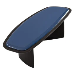 Tavolino laccato lucido blu
