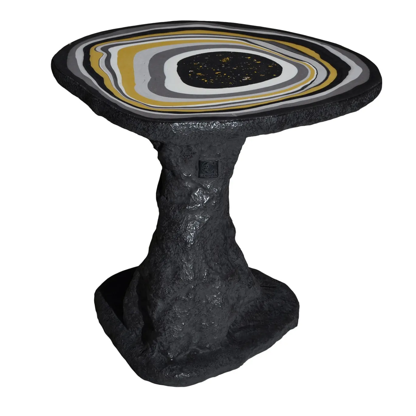 Tavolino laterale Black Charles Medio con Base opaca