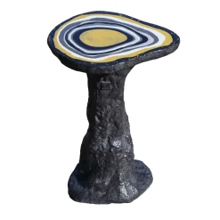 Tavolino laterale Black Charles piccolo con base opaca