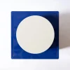 Tavolino laterale Cube Blu e Bianco Lucido Toy Boy