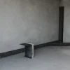 Tavolino laterale in alabastro grigio Innesto