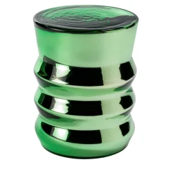 Tavolino laterale in vetro verde modello A Bouchon di Dan Yeffet