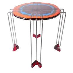 Tavolino laterale medio Triple Play XL di Gaetano Pesce