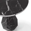 TAVOLINO LATERALE POPIGAI IN MARMO NERO MARQUINA - PONT DES ARTS PARIGI