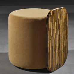Tavolino laterale Verso Tiger Eye Gold