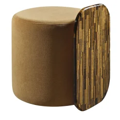 Tavolino laterale Verso Tiger Eye Gold