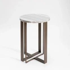 Tavolino Linea Fata in Marmo Grigio
