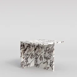 Tavolino Linea in Marmo Calacatta Viola by Martage Collection
