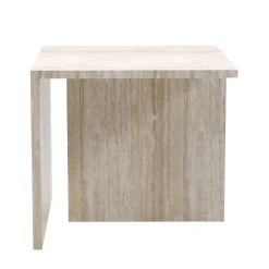 Tavolino Linea in travertino beige by Martage Collection