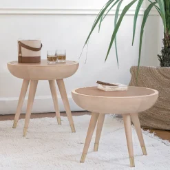 Tavolino Ludo in legno di tiglio con coperchio rimovibile della Collezione Riviera