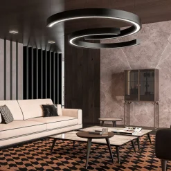 Tavolino medio in marmo con taglio Chevron