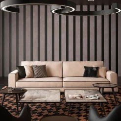 Tavolino medio in marmo con taglio Chevron