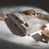 Tavolino Olimpia 754 in legno opaco