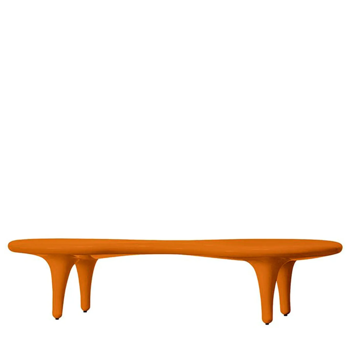 Tavolino Orgone in Vetroresina Arancione di Marc Newson