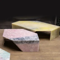 Tavolino Origami Inciso Pink di Patricia Urquiola