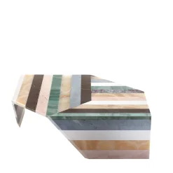 Tavolino Origami Stripes in Marmo II di Patricia Urquiola