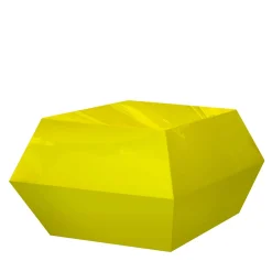 Tavolino Pop & Op Diamante giallo di Carlo Rampazzi