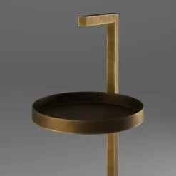 Tavolino Primopiano in ottone con luce LED