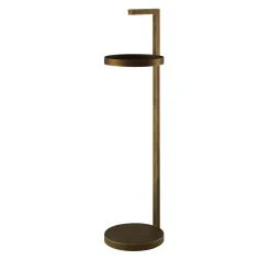 Tavolino Primopiano in ottone con luce LED