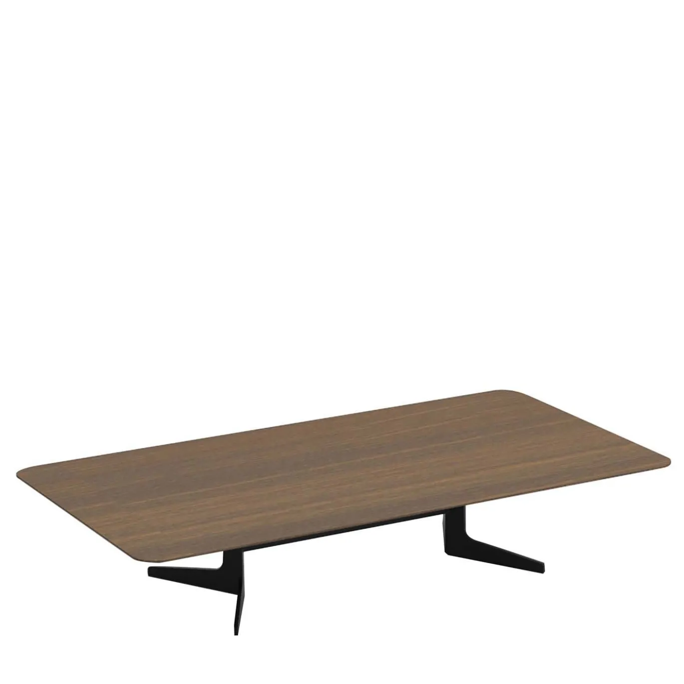 Tavolino rettangolare Blake con piano in legno di quercia