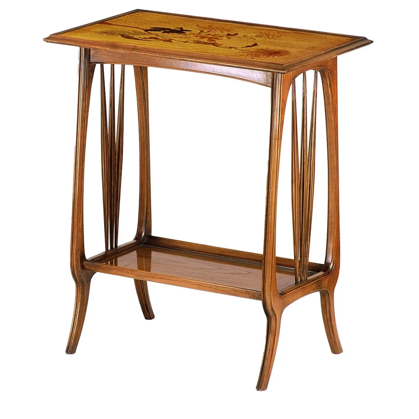 Tavolino rettangolare in stile Art Nouveau francese di Emile Gallè