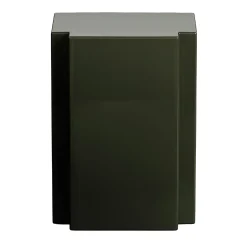Tavolino rettangolare lucido verde oliva Lui
