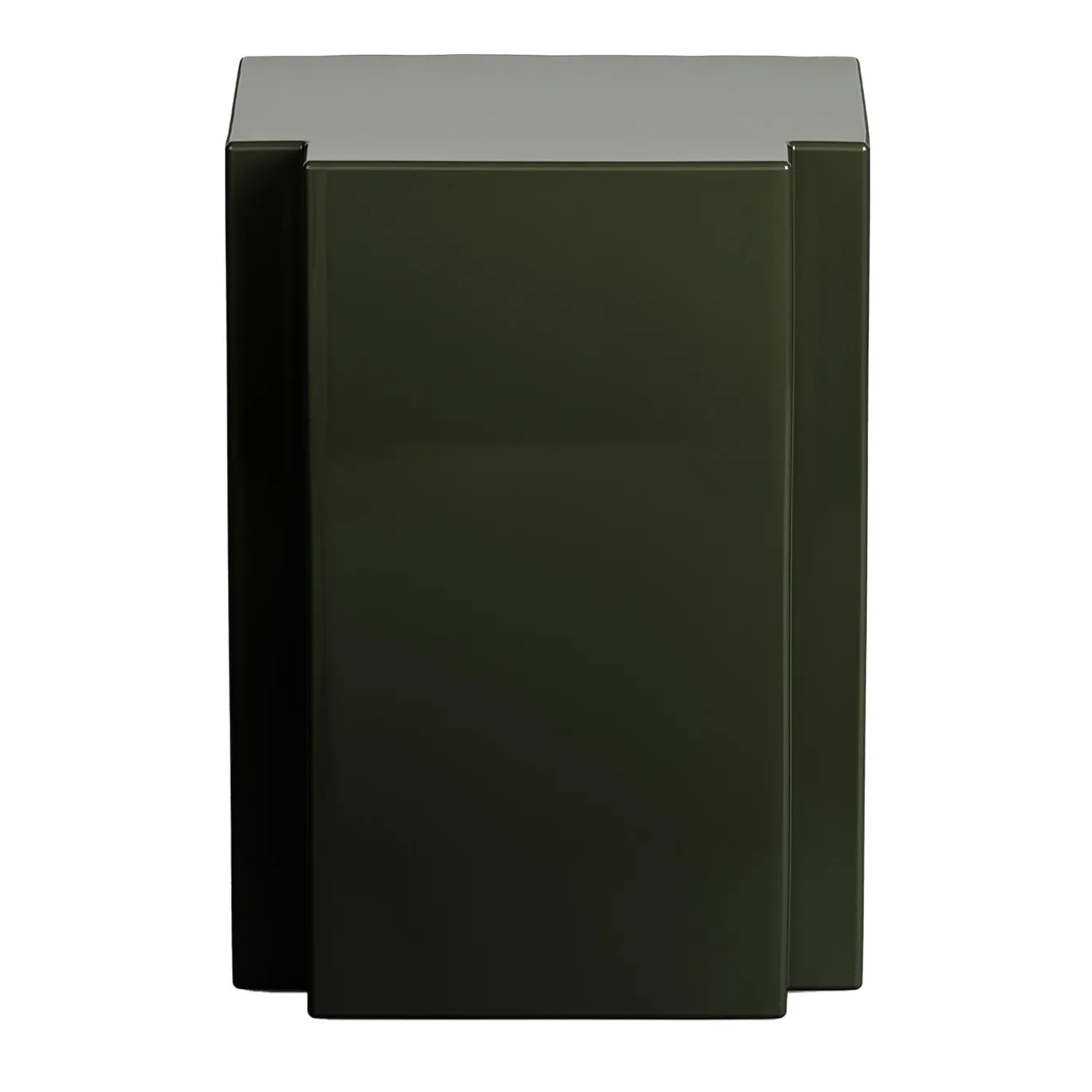Tavolino rettangolare lucido verde oliva Lui