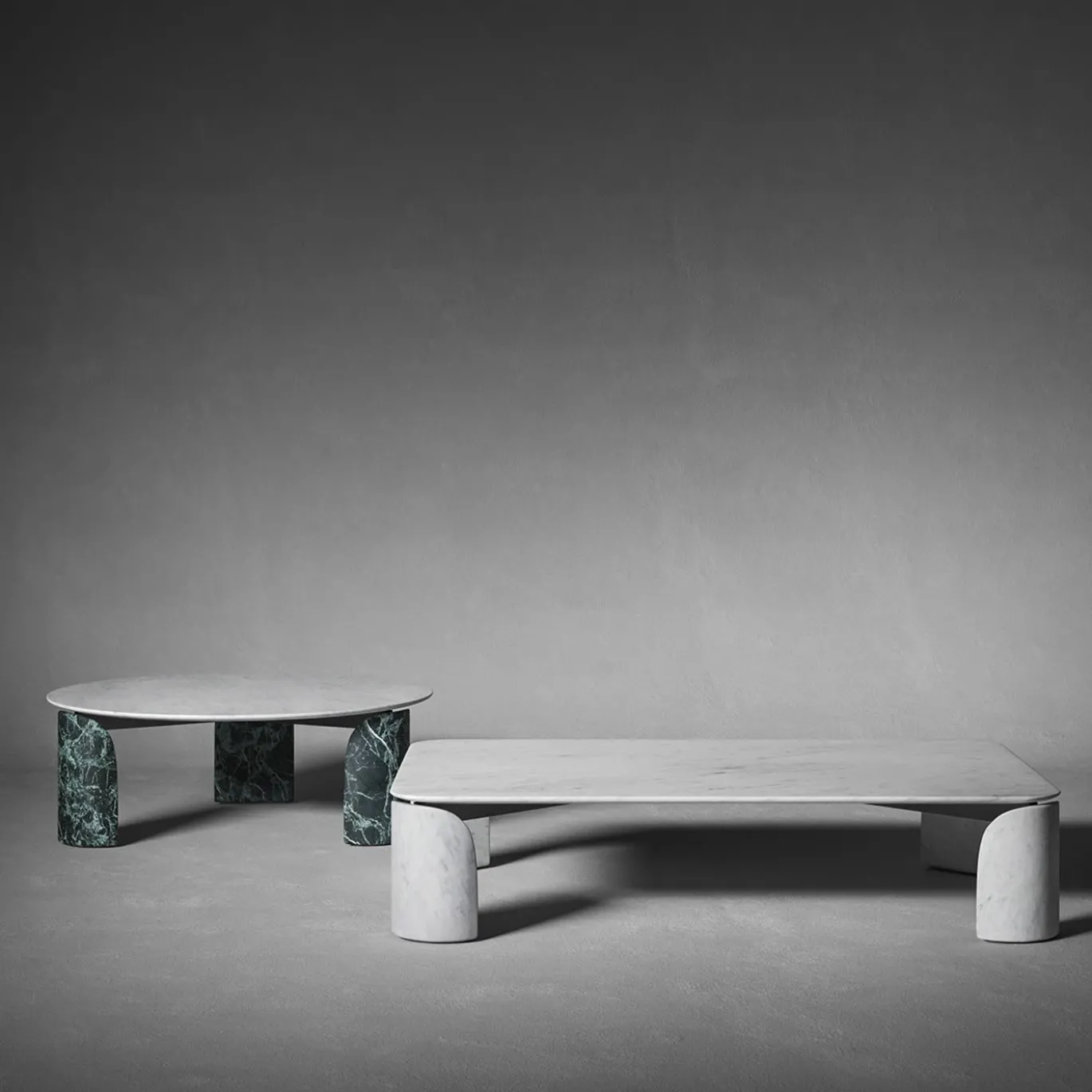 Tavolino rettangolare Taula Bianco Carrara
