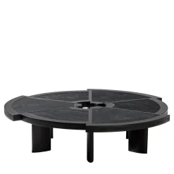 Tavolino Rio in Marmo Marquina Nero di Charlotte Perriand