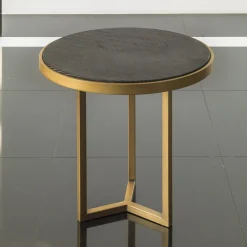 Tavolino Romeo nero e oro