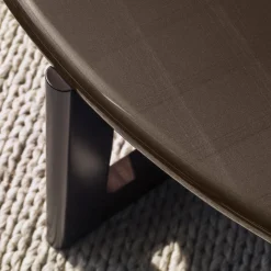 Tavolino Ronin con piano in legno