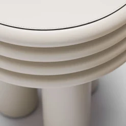 Tavolino rotondo alto bianco Scala