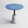 Tavolino rotondo Astraliti in metallo dai toni freddi #3