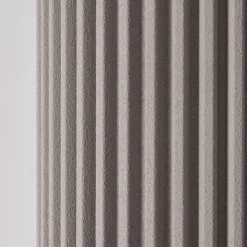 Tavolino Rotondo In Alluminio Corkcrete Grigio