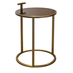 Tavolino rotondo in bronzo