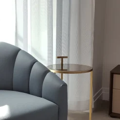 Tavolino rotondo in bronzo