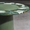 Tavolino rotondo in verde Jasper Arena