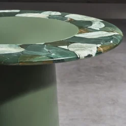 Tavolino rotondo in verde Jasper Arena